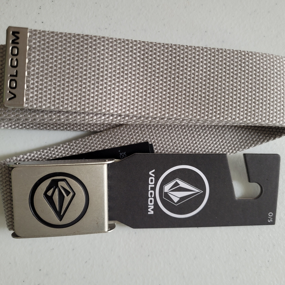 Volcom Silver Belt with Iconic Buckle